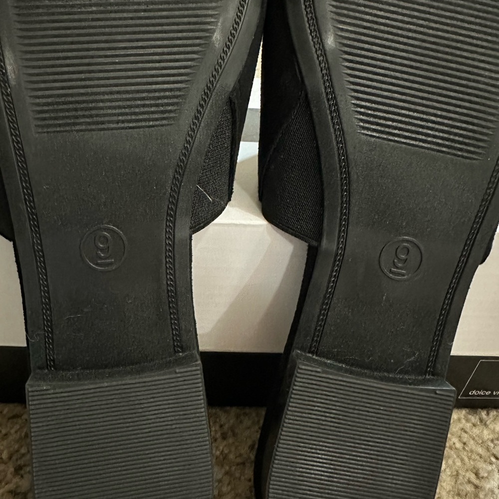 Black Suede Slides from A New Day - Picture 5 of 5
